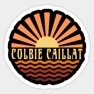 Graphic Circles Colbie Name Lovely Styles Vintage 70s 80s 90s Sticker